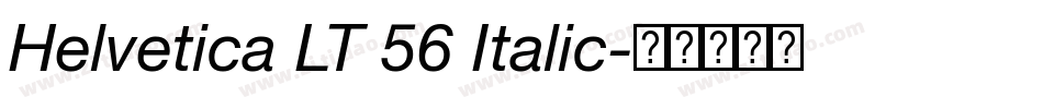 Helvetica LT 56 Italic字体转换